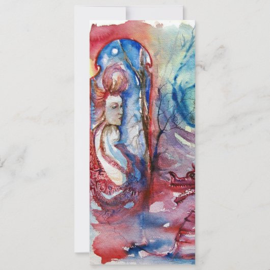 MORGANA, roze blauw paars rood wit Kaart (Voorkant)