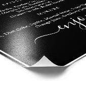 "Morgana Wedding Suite- Bar Menu Sign" Foto Afdruk (Hoek)