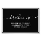 "Morgana Wedding Suite" Freshen Up- Bathroom Sign Foto Afdruk (Voorkant)