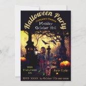 Morgana's Mansion Halloween Custom Invite Kaart (Voorkant)