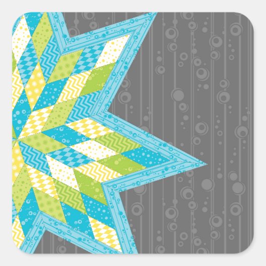 Morgan's Star Vierkante Sticker (Voorkant)