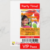 Morgan's Summer Spree VIP Ticket Photo Party (rood Kaart (Voorkant / Achterkant)