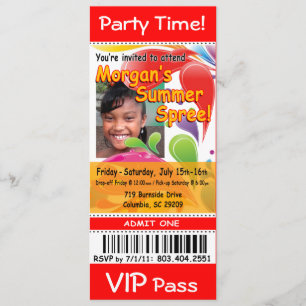 Morgan's Summer Spree VIP Ticket Photo Party (rood Kaart