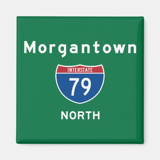 Morgantown 79 magneet (Voorkant)