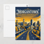Morgantown Verenigde Staten Briefkaart (Voorkant / Achterkant)