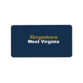Morgantown, West Virginia Labels (Voorkant)