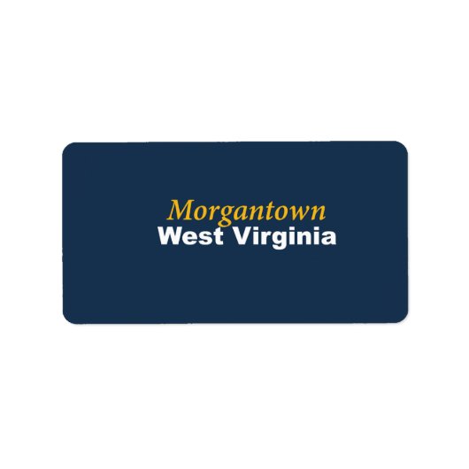 Morgantown, West Virginia Labels (Voorkant)