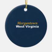 Morgantown, West Virginia Ornament (Voorkant)