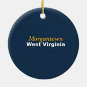 Morgantown, West Virginia Ornament (Achterkant)