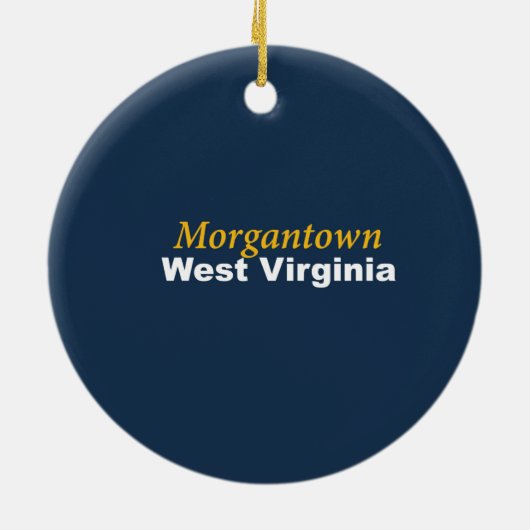 Morgantown, West Virginia Ornament (Achterkant)