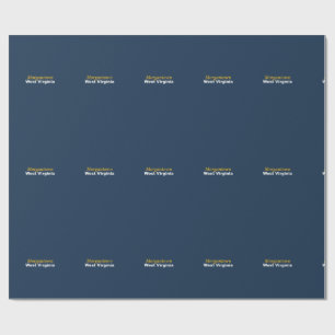 Morgantown, West Virginia Wrapping Paper Cadeaupapier