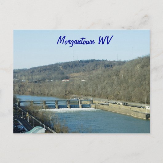 Morgantown WV Briefkaart (Voorkant)