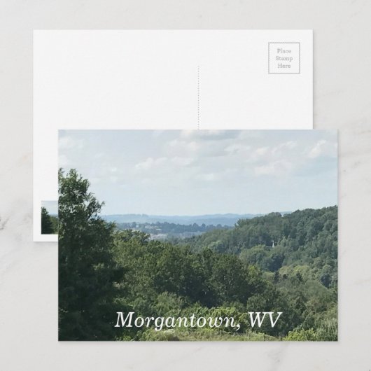 Morgantown WV Photo Mountains Briefkaarten (Voorkant / Achterkant)