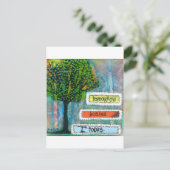 Morgen begint vandaag briefkaart (Staand voorkant)