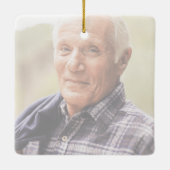 Morgen begint zonder mij vierkant keramisch Orname Keramisch Ornament (Achterkant)