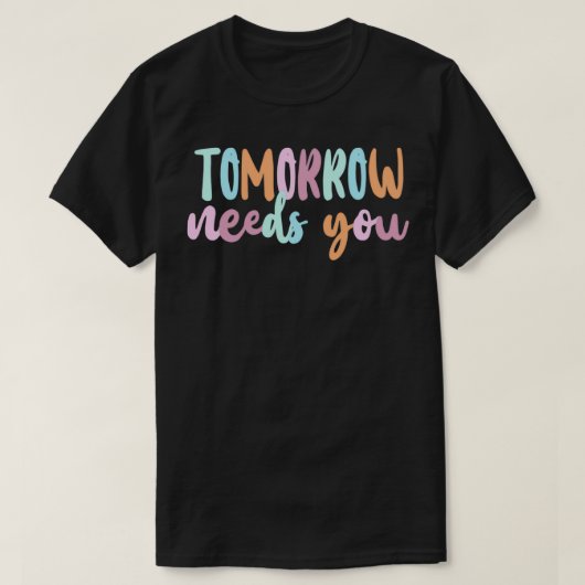 MORGEN BEHOEFTEN T-SHIRT (Design voorkant)