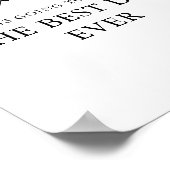 Morgen - DE BESTE DAG OOT Rehearsal Dinner Bord Poster (Hoek)