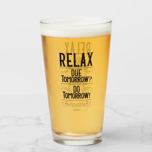 Morgen? Doe morgen! Glas (Voorkant gevuld)