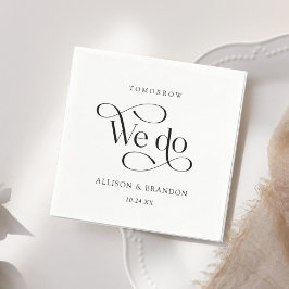 Morgen doen we de klassieke repetitie van Napkins Servet