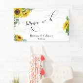 Morgen doen we Elegant Floral Rehearsal Dinner Spandoek (Insitu)