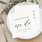 Morgen doen we Elegant Rehearsal Dinner Servet