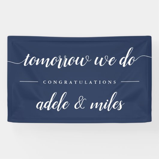 'Morgen doen we' repetitie Spandoek (Horizontaal)