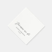 Morgen gaan we een gepersonaliseerd repetitiediner servet (Hoek)