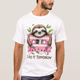 Morgen Grappige Luiaard T-shirt