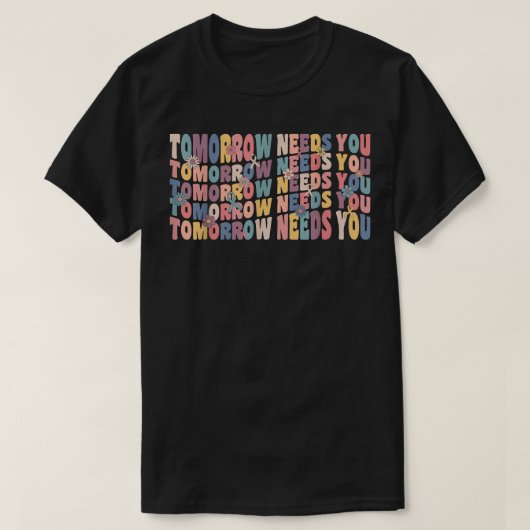 Morgen heb je een gebaar nodig van de geestelijke  t-shirt (Design voorkant)