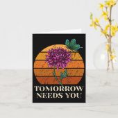 Morgen heb je mondgezondheid zelfbewustzijn nodig kaart (Gele Bloem)