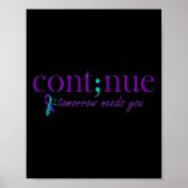 Morgen heb je mondgezondheid zelfbewustzijn nodig poster (Voorkant)