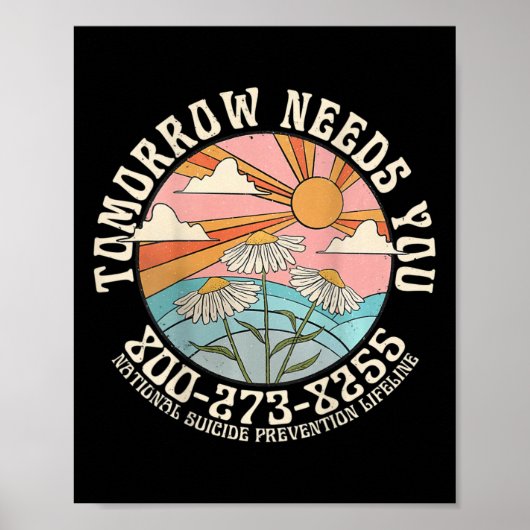 Morgen heb je Nationale Zelfmoordpreventie nodig. Poster (Voorkant)