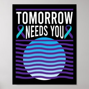 Morgen heb je zelfmoordbewustzijn nodig Mental Hea Poster