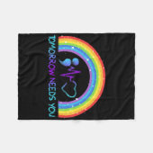 Morgen heb je zelfmoordpreventie nodig. fleece deken (Voorkant (Horizontaal))