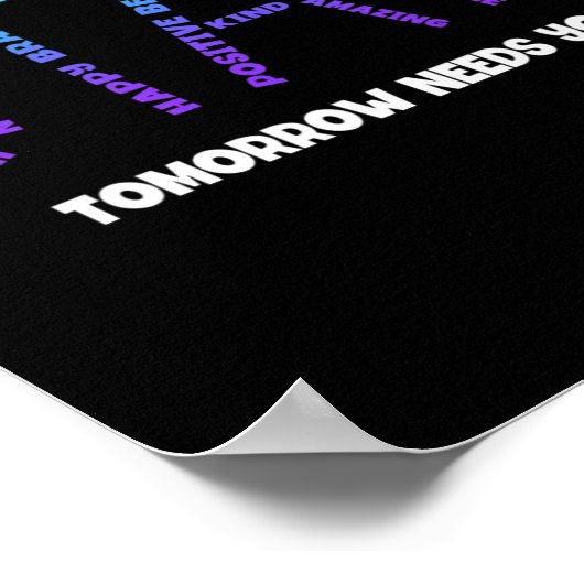 Morgen heb je zelfmoordpreventie nodig poster (Hoek)