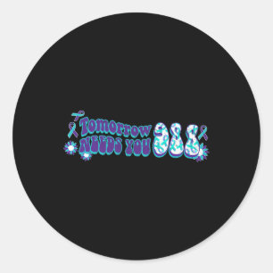 Morgen hebt u 988 zelfmoordpreventie nodig ronde sticker