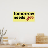 morgen hebt u nodig poster (Keuken)