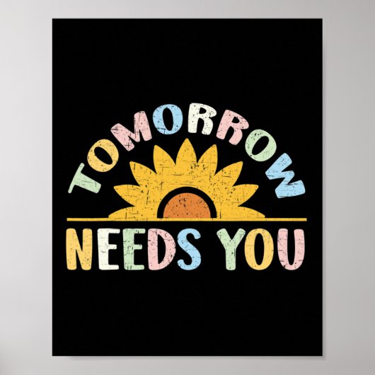 Morgen hebt u ondersteuning nodig op het gebied va poster (Voorkant)