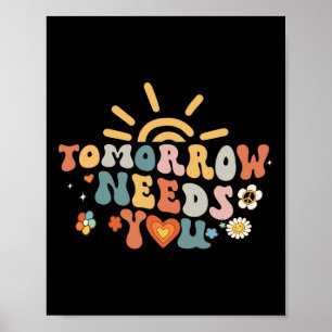 Morgen hebt u uw geestelijke gezondheidsvoorlichti poster