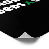 Morgen heeft je mentale gezondheidsvoorlichting no poster (Hoek)