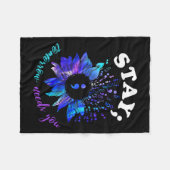 Morgen heeft je psychische problemen nodig fleece deken (Voorkant (Horizontaal))
