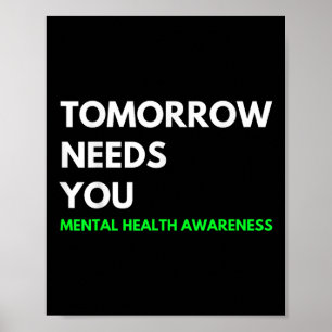 Morgen heeft je zelfmoord preventie bewustwording poster