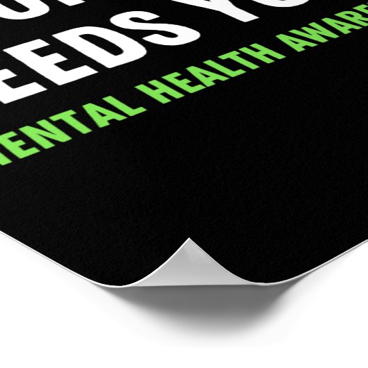 Morgen heeft je zelfmoord preventie bewustwording  poster (Hoek)