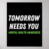 Morgen heeft je zelfmoord preventie bewustwording  poster (Voorkant)