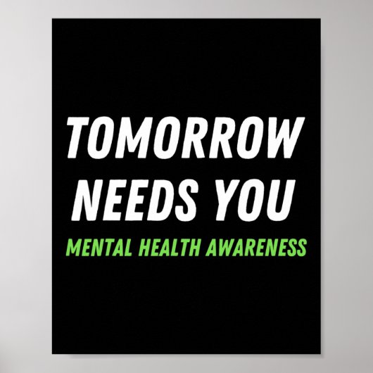 Morgen heeft je zelfmoord preventie bewustwording  poster (Voorkant)