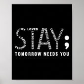 Morgen heeft je zelfmoordpreventie nodig v2 poster (Voorkant)