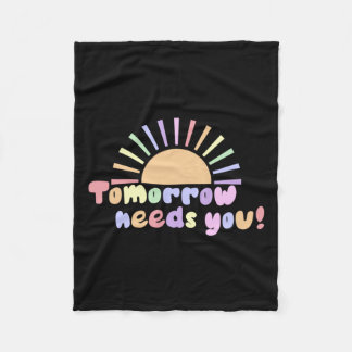 Morgen heeft u nodig! fleece deken