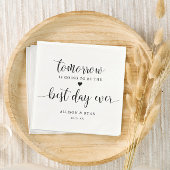 Morgen heerst er een heerlijk diner op de dag van servet