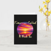 Morgen heet het heeft je inspiratie nodig bij zons kaart (Gele Bloem)