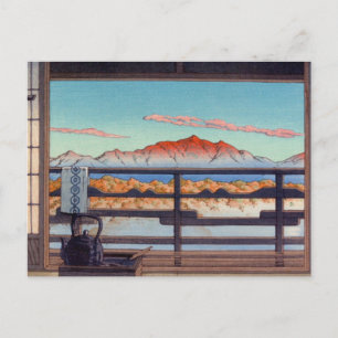 morgen in de aroyu spa shiobara door Kawase Hasui Briefkaart